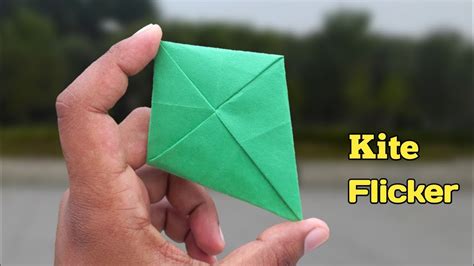 Origami Kite Flicker How To Make A Paper Flicker Frisbee And