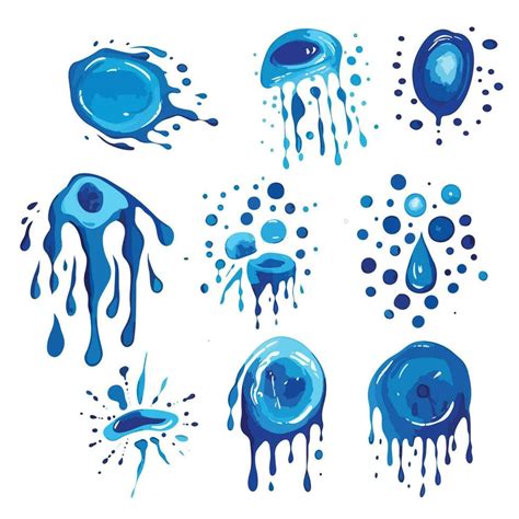 water splash vector  vector art  vecteezy