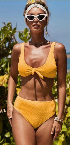 Beautiful Tie Front Yellow Bikini Set Zaful Has Created A Collection