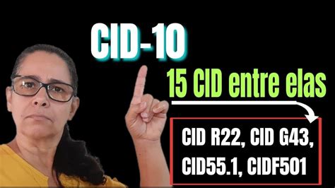 Conheça 15 Siglas CID 10 Lista de 15 nomes na descrição do vídeo Live