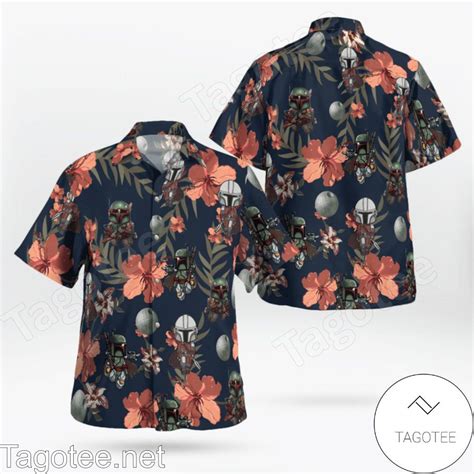 Boba Fett Star Wars Hibiscus Tropical Hawaiian Shirt And Beach Shorts