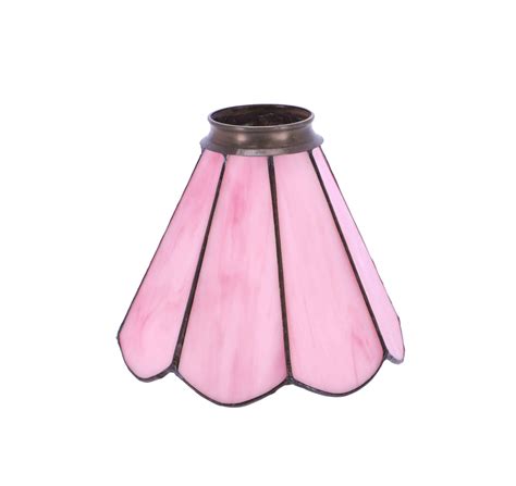 Lampade Paralume Conico Stile Tiffany Fiore Rosa