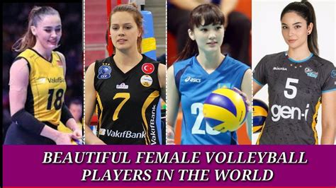 Most Beautiful Female Volleyball Players In The World Youtube