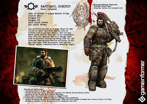 Gears of War 3 Character Profiles