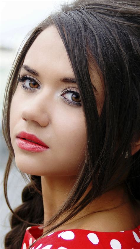 Women Face Brunette Braid Portrait Brown Eyes 1080x1920 Phone HD Wallpaper