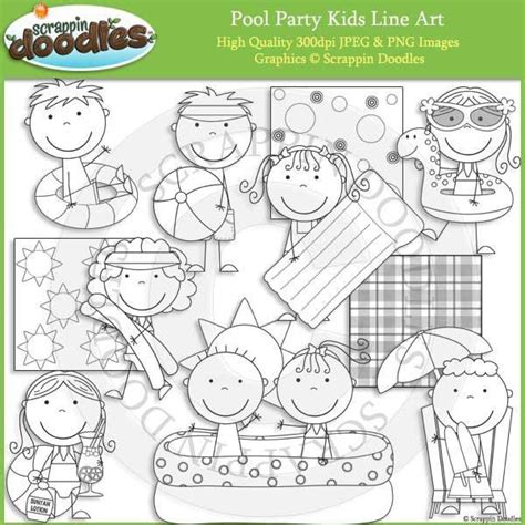 Pool Party Kids– Scrappin Doodles