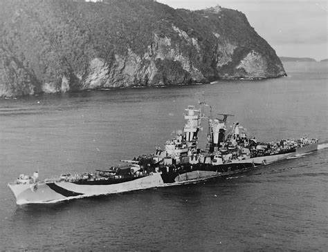 Cruiser USS Guam CB-2 in camouflage | World War Photos