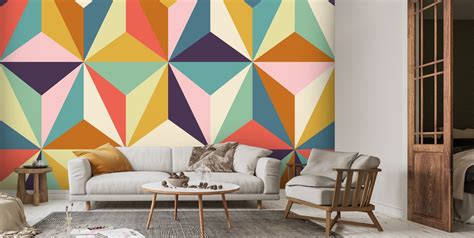 Diamonds Geometric Wallpaper | Wallsauce US