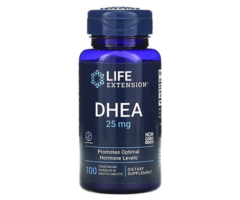 Купить ДГЭА Life Extension (DHEA) 25 мг 100 растворимых во рту таблеток ...