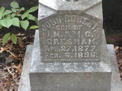 John Robert Gresham 1877 1896 Mémorial Find a Grave