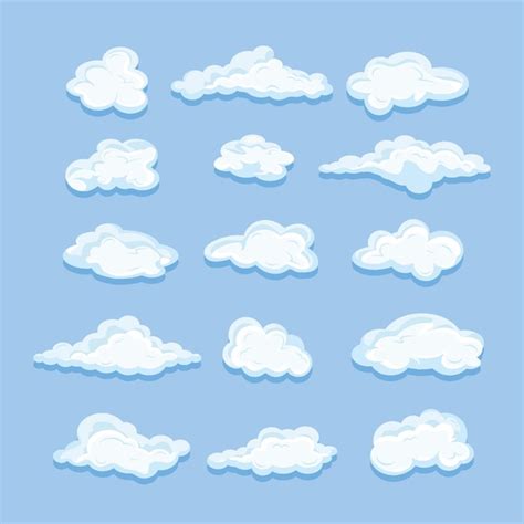 Premium Vector Sky Clouds Icon Set