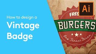 How To Make A Vintage Logo In Illustrator Tutorial Pixel Bracket ...