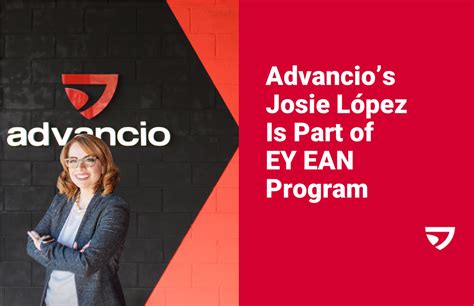 Advancios Josie Lopez Is Part Of Ey Ean Program Advancio Inc