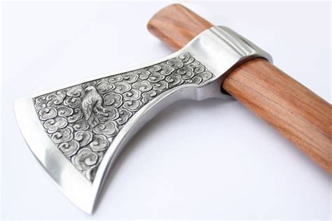 Custom Eagle Hand Carved Tomahawk Axe