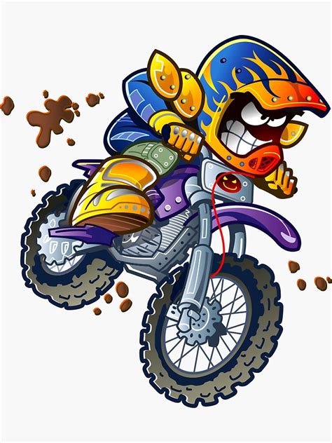 Girls Dirt Bike Cartoon