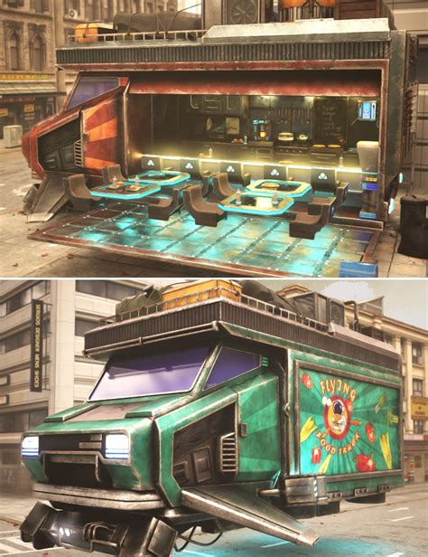 Cyber Flying Food Truck Daz D