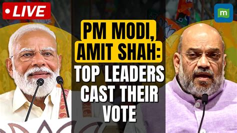 Lok Sabha Phase 3 Voting Pm Modi Amit Shah Narayan Rane Cast Their Vote