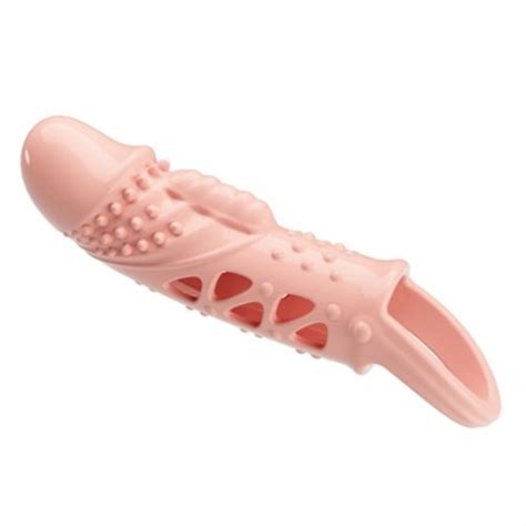 2 5 cm Dolgu Uzatmalı Titreşimli Penis Kılıfı Ürün Kodu T2624