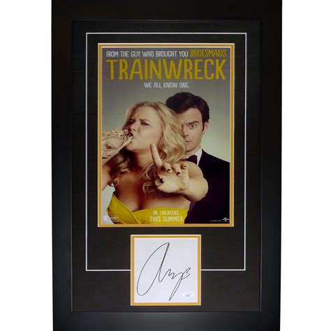 Trainwreck 11x17 Movie Poster Deluxe Framed with Amy Schumer Autograph – Palm Beach Autographs LLC