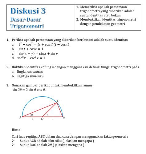 Diskusi Identitas Dan Rumus Trigonometri 2000 Hot Sex Picture