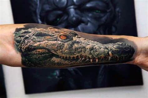 Alligator Tattoo Designs For Men Cool Crocodiles