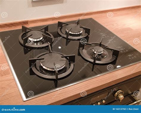 Cooking On A Gas Stove Stock Photo Image 16313750