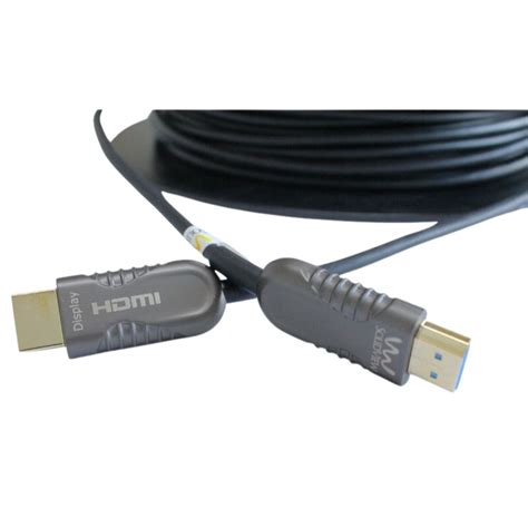 Cable hibrido activo fibra óptica HDMI V2 0 50 mts Videonet