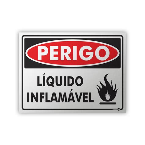 Placa Perigo L Quido Inflam Vel