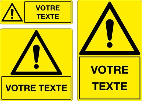 Panneaux Personnalis S Avec Picto Et Texte Signals