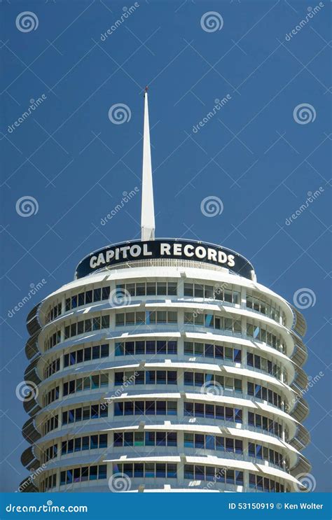 Capitol Records Building Editorial Stock Image Image Of Capitol 53150919