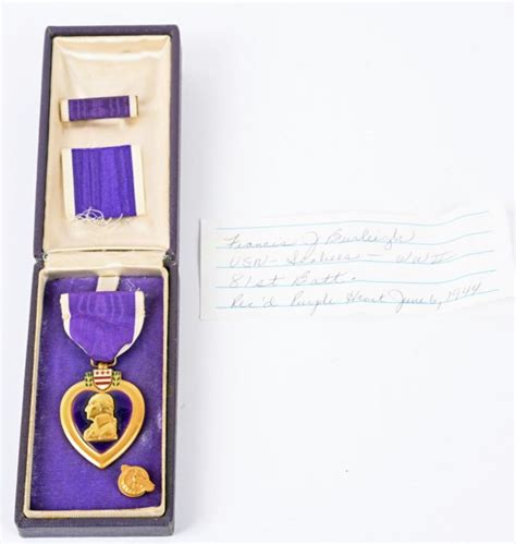 Sold Price WWII EARLY TYPE II USN USMC PURPLE HEART W BOX August 6