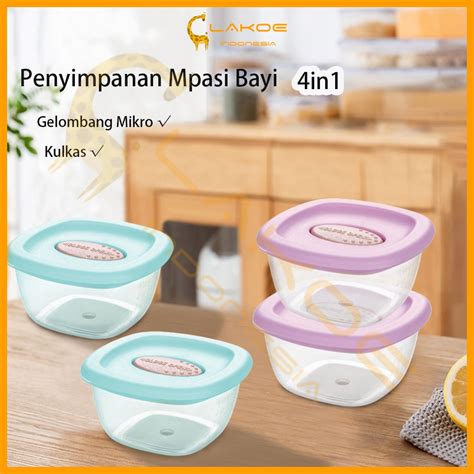 Jual Lakoe In Baby Food Container Tempat Mpasi Bayi Penyimpanan Mpasi