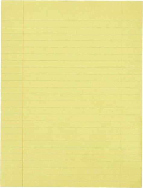 Yellow Lined Paper