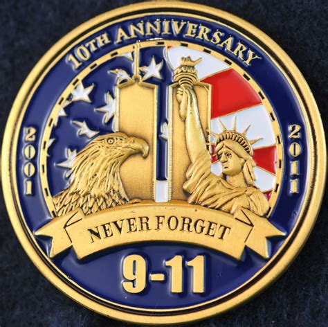 Us Nypd 10th Anniversary 9 11 Challengecoinsca