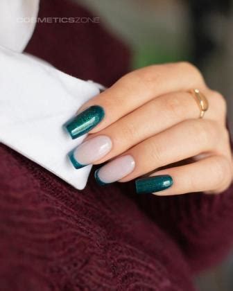 Inspiracje na manicure z zielonym lakierem hybrydowym w roli głównej