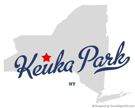 Map of Keuka Park, NY, New York