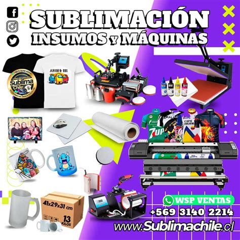 Productos para Sublimación Sublimachile Santiago Chile