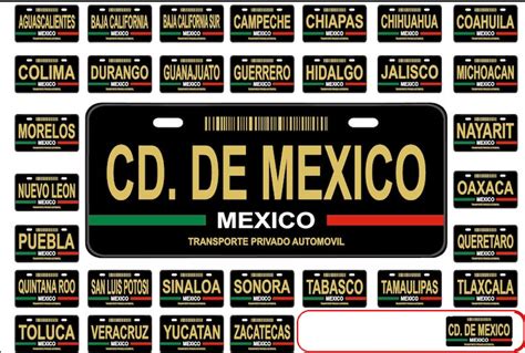 Mexico License Plates Car Plates Placas De Autos - Etsy