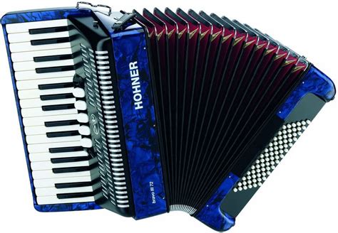 Hohner Bravo Iii 72 Chromatic Piano Key Accordion Blue Total Music Source