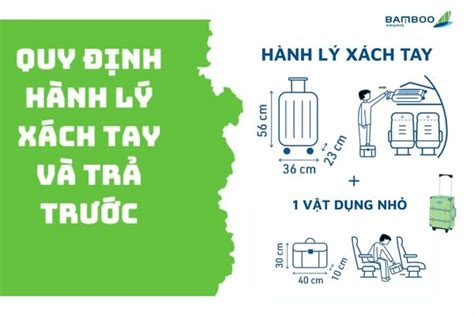 Bamboo Airways cập nhật mới nhất về quy định hành lý xách tay và trả trước