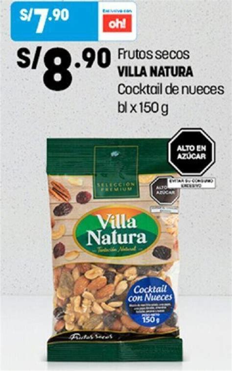 Frutos Secos Villa Natura Cocktail De Nueces G Oferta En Plaza Vea