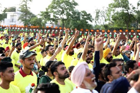 Punjab Cm Leads Cyclists In Drug Awareness Rally