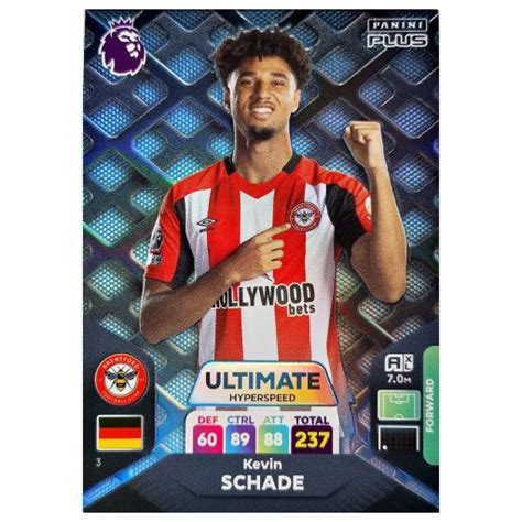 Karta Panini 3 Premier League 2024 Plus Kevin SCHADE ULTIMATE