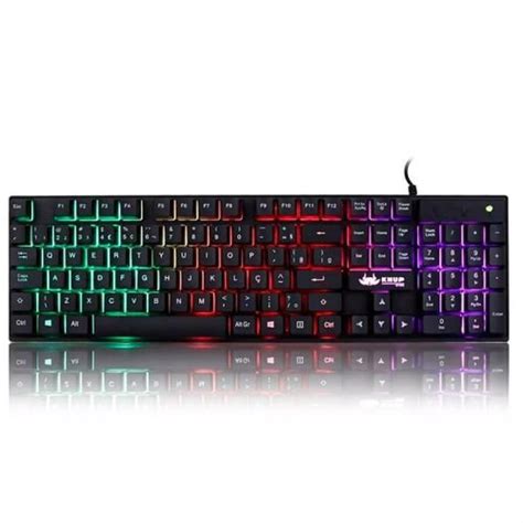 Teclado Gamer Led KP 2043 A Knup Mega Mix