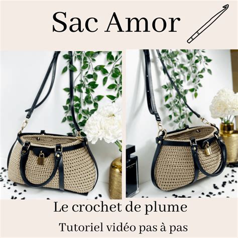 Modèle sac Amor au crochet vidéo gratuite facile pas à pas Lou Passion