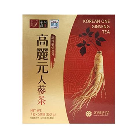 Korean Ginseng Extract Granule Tea Anti Stress Health Food 50 Bags