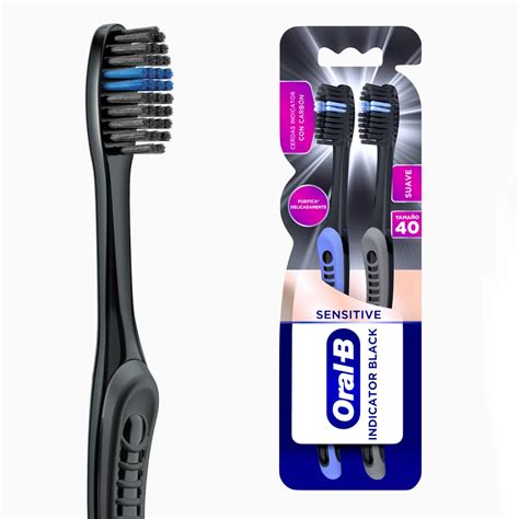 Oral B Indicator Black Charcoal Cepillo Dental Suave Oral B