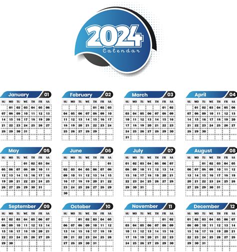 New Year Calendar Vector Vector Art At Vecteezy