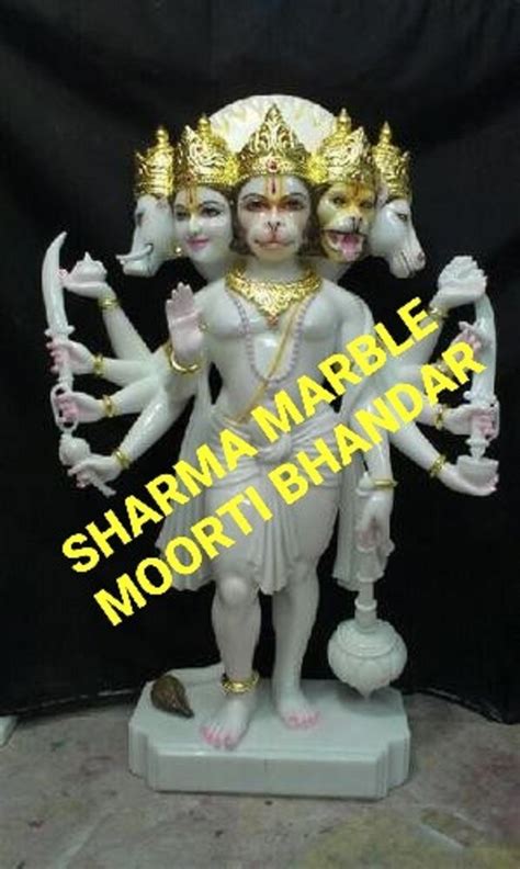 Jaipurcrafts Marble Panchmukhi Hanuman Statue At Rs 100000 In Jaipur