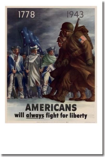 1778 1943 Americans Always Fight For Liberty